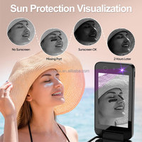 Espejo de Maquillaje Inteligente LED Uyisi de 4.1 Pulgadas con Cámara UV, Doble Cara, Protección Solar Visible, Detección de Desmaquillante