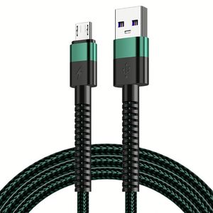 Braid Charger Cable Type <b>C</b>/Micro Phone Cables Nylon Fast Charge Data Cable for Mobile Phones for Iphone for Huawei - Product Image 2