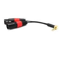 Adaptateur Audio Jack mâle vers femelle, dispositif 1/4 à XLR, câble de séparation, 3.5mm