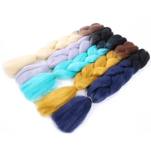 Hot Bán Tổng Hợp Pre Stretch Crochet Braid Tóc Tổng Hợp