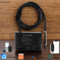 SMG-2065 Capteur de température intelligent WiFi avec thermostat et sonde, interrupteur de surveillance DC 7-32V pour aquarium, serre, entrepôt