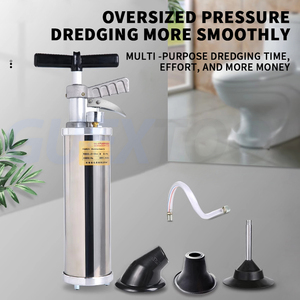 Déboucheur de tuyaux de toilettes haute pression, machine de dragage d'égouts, outil de nettoyage de canalisations à jet d'eau en acier inoxydable 0.9Mpa 4.5KG - Product Image 2