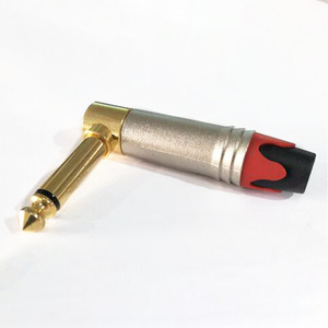 Connecteur audio mono Jinsanhu 6,35 mm à angle droit, 2 broches, pour adaptateur de câble de microphone - Product Image 3