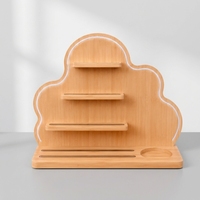 Étagère de rangement flottante multifonctionnelle avec surface polie et grain naturel, taille et couleur personnalisées, logo OEM disponible