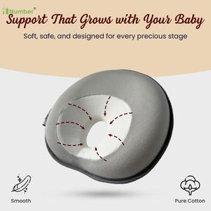 Almohada de bebé con soporte <span class=keywords><strong>para</strong></span> el cuello y la cabeza de espuma viscoelástica bonita personalizada de algodón colorido al por mayor <span class=keywords><strong>para</strong></span> la seguridad del sueño infantil - Product Image 5