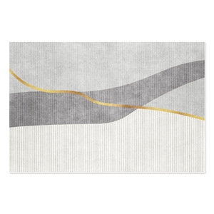 Alfombra Moderna de Terciopelo Cristal, Rectangular, con Patrón Abstracto, Antideslizante, para Sala de Estar, Dormitorio, Estilo Nórdico Minimalista 2025 - Product Image 5