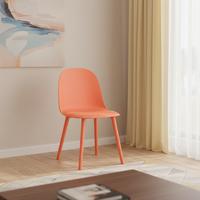 Vente directe d'usine, chaise nordique en plastique, chaise de fête, chaise de salon pour hôtel, avec coussin en éponge
