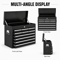 Promotion : Boîte à outils métallique portable Guanpin avec serrure à charnière, pour garage et réparation automobile