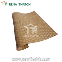 Nouveau design, tapis en rotin tissé en plastique décoratif en PE PVC, feuille de bambou artificielle, tapis en herbe tissée