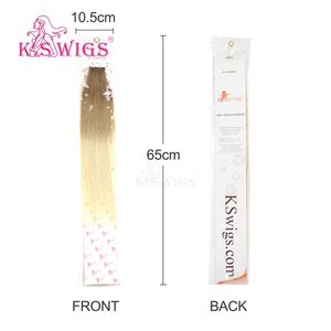 Extensions de cheveux K.SWIGS à clipser, 100% cheveux humains vierges Remy, invisibles, sans couture, doux et lisses, pour la vente en gros aux salons. - Product Image 6