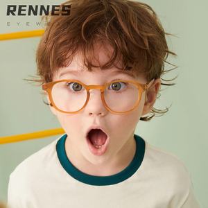 Haute qualité léger unisexe Anti-lumière bleue ovale lunettes d'ordinateur couleur bonbon PC cadre bureau étudiant utilisation en gros myopie - Product Image 1