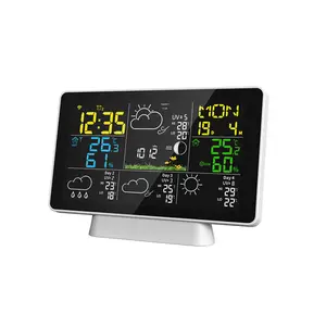 Tuya – Station météo WIFI, horloge de Table, testeur de température  intérieure/extérieure, prévisions météorologiques, thermomètre et
