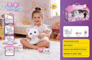 <span class=keywords><strong>Peluche</strong></span> chat réaliste super douce personnalisable ODM, unisexe, rembourrée en coton PP, jouet en <span class=keywords><strong>peluche</strong></span> pour anniversaire et soulagement du stress - Product Image 3