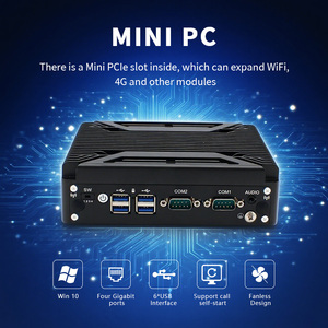Portable Mini <strong>Computer</strong> <strong>Desktop</strong> <strong>Computer</strong> Supports 4 * LAN, <strong>2</strong> * RS232, 6 * USB, 1 * DP J6412 CPU Fanless Micro Industrial <strong>Computer</strong> - Product Image 6