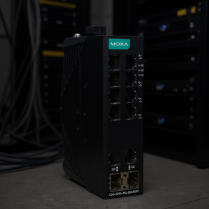 Moxa EDS-2010-ML-2GTXSFP Switch Gigabit No Administrado de 8 Puertos, Dispositivo de Red Industrial Ethernet, Conector SC/UPC, IEEE 802.3 - Product Image 3