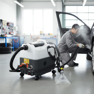 Máquina <span class=keywords><strong>de</strong></span> limpieza <span class=keywords><strong>a</strong></span> <span class=keywords><strong>vapor</strong></span> manual para interiores <span class=keywords><strong>de</strong></span> coche, alfombras, sofás, cortinas y <span class=keywords><strong>colchones</strong></span>, con capacidad <span class=keywords><strong>de</strong></span> 9 litros. - Product Image 1