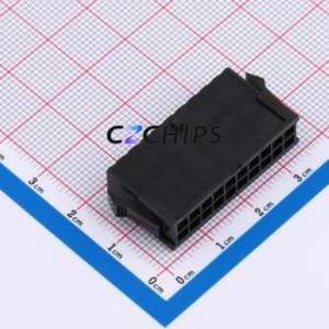 HC-MX3.0-2*10EY-05 Housing (Wire-to-Board / Wire-to-Wire) P=3mm Connector 2x10P 3mm Micro-Fit (MX 3.0) 3mm - Product Image 1