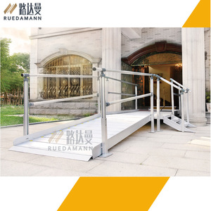 Rampa portátil modular de aleación de aluminio Ruedamann RS900, rampa de acceso accesible para sillas de ruedas y ayudas de movilidad. - Product Image 4