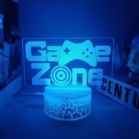 PS4 play station icone lampada da notte leggera 3d