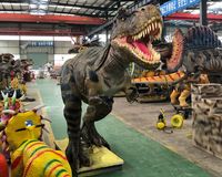 Dinosaure animatronique grandeur nature T-rex réaliste pour centre de divertissement et exposition