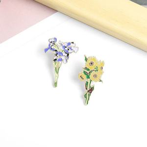 Mori Botanicals y flores personalizadas de alta calidad para Pin de solapa, broche de flor artesanal de Metal en Stock - Product Image 3