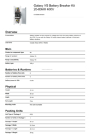 Kit de Disyuntor de Batería Galaxy VS 20-80kW 400V