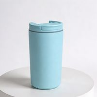 Mug à café en acier inoxydable de 12 oz, isolé sous vide, à double paroi, avec paille, pour boissons chaudes et froides, idéal pour un usage quotidien