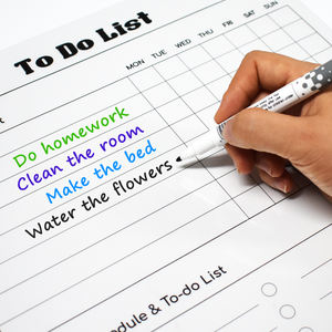 Planificateur de <span class=keywords><strong>repas</strong></span> réutilisable mensuel hebdomadaire à faire liste calendrier pour la planification de la routine du bureau à domicile - Product Image 4