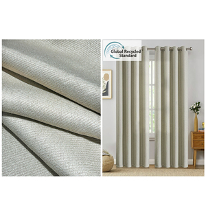 Nhà máy tùy chỉnh sang trọng dimout khách sạn bọc rèm vải <span class=keywords><strong>2.8m</strong></span> Chiều rộng 470g/㎡ 1316 gam/mét Cashmere cảm thấy Linen Phong cách màn dệt - Product Image 3