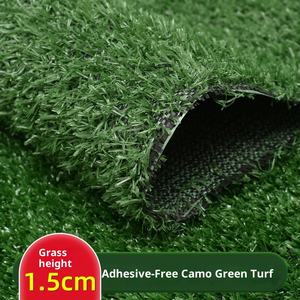 عشب صناعي منخفض الصيانة بدون حشو - عشب اصطناعي مقاوم للأشعة فوق البنفسجية ومتين وناعم وآمن للحدائق - Product Image 2