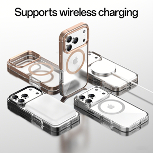 Funda Protectora para Teléfono Móvil Soonleader <span class=keywords><strong>Luxy</strong></span> Magnética de Metal TPU+PC a Prueba de Golpes con Protector de Pantalla para 17 <span class=keywords><strong>Pro</strong></span> Max - Product Image 2