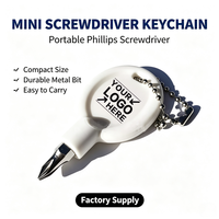 Destornillador Phillips Mini Portátil Titan con Logotipo Personalizado, Llavero de Bolsillo de 90 mm, Grabado, Regalo Promocional, Herramienta Manual para Reparaciones y Otras Tareas