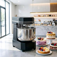 Commercial 15L Spiral Dough Mixer for Bakery, Pizza Shop & Small Business Mobile Cart Bread Cake Dough Kneading Equipment