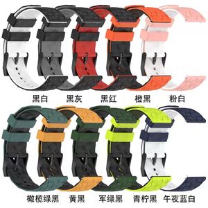 Bracelet de montre en caoutchouc de sport souple 18mm 20mm 22mm pour <span class=keywords><strong>Xiaomi</strong></span> S3/2 pour <span class=keywords><strong>Huawei</strong></span> GT4/5/3 pour Garmin Venu 2/3 Bracelet de montre en silicone - Product Image 2