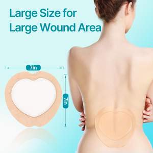 YOJO OEM Apósito de espuma de silicona adhesivo impermeable y transpirable para sacro de 18x18cm con borde, Clase I, 3 años de vida útil - Product Image 2