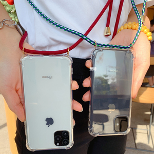 เคสโทรศัพท์ TPU โปร่งใสป้องกันการสูญเสียห้อย<span class=keywords><strong>สร้อย</strong></span><span class=keywords><strong>คอ</strong></span>เชือกแขวนเคสโทรศัพท์แบบเชือกสำหรับ iPhone 16pro Max - Product Image 6