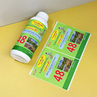 Etiquetas de Vinilo Impermeables de Fábrica para Botellas de Pesticidas, Herbicidas y Fertilizantes Agrícolas, Etiquetas de Embalaje con Impresión Personalizada
