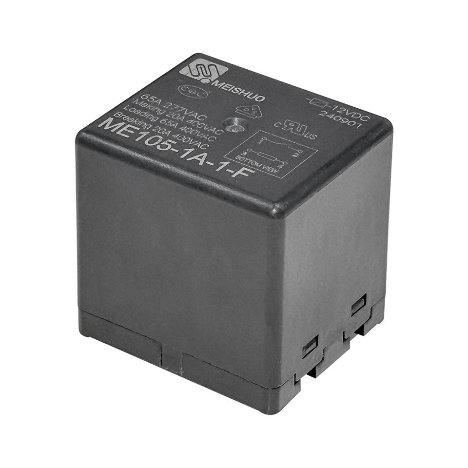 Meishuo ME105-1A-1 65A/277VAC Miniature Relay 4 Feet Control Circuit with Sealed Protection Feature for New Energy Vehicles