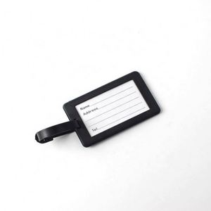 Etiquetas de Equipaje para Hotel, Personalizadas con Nombre y Logotipo Impresos, Patrón de Letras en PVC, Regalo Promocional con Tarjeta en Blanco - Product Image 1