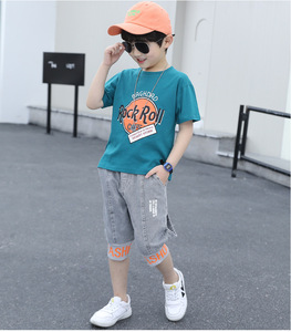 Mode Enfants 4 à <span class=keywords><strong>12</strong></span> <span class=keywords><strong>ans</strong></span> <span class=keywords><strong>Ensemble</strong></span> 2 pièces Vêtements pour bébé <span class=keywords><strong>garçon</strong></span> Été - Product Image 6