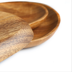 Plateau de nourriture de fruits secs en bois irrégulier - Product Image 4