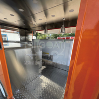 Remorque BBQ clé en main personnalisée avec système à gaz certifié DOT, double essieu, pour aéroport, usine, fabricant