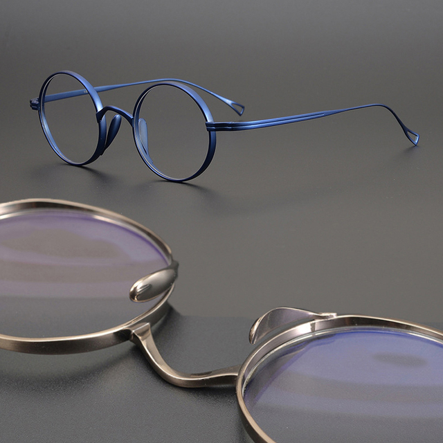 Sunray New Design Women Mens Round Acetate Pure Titanium Eyewear Spectacle Eye Wear Glasses Optical Frame Eyeglasses Frames