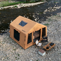 Vente directe d'usine, tente gonflable en tissu de coton de 9 m², respirante, imperméable, tente de glamping de luxe pour l'extérieur, certifiée CE RoHS