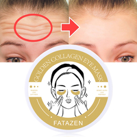 Vente chaude Enlever les cercles foncés Coussinets de gel dorés Marque privée Or 24K Masque hydrogel au collagène hydratant biologique Patch pour les yeux