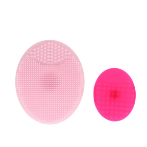 Brosse nettoyante et exfoliante manuelle en silicone rose pour le visage, masseur portatif, outil de nettoyage du maquillage - Product Image 3