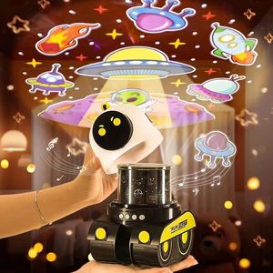 Lampe de projection, veilleuse créative, lumière d'ambiance amusante, diaporama, cadeau d'anniversaire, stéréo Bluetooth pour enfants - Product Image 1