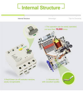 EBASEE Marque <span class=keywords><strong>ou</strong></span> OEM TUV Interrupteurs Différentiels 40 <span class=keywords><strong>a</strong></span> RCD <span class=keywords><strong>30mA</strong></span> Rccb <span class=keywords><strong>Disjoncteur</strong></span> à courant résiduel 2 pôles - Product Image 3
