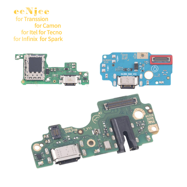 1:1 High Quality Co-py for Transsion for Camon for Itel for Tecno for Infinix for Spark Mainboard Flex Cable USB Charging Port
