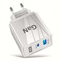Adaptateurs de charge 65W Gan QC3.0 33W et adaptateur secteur PD33W pour téléphone, pour tablette, chargeur USB US UK EU